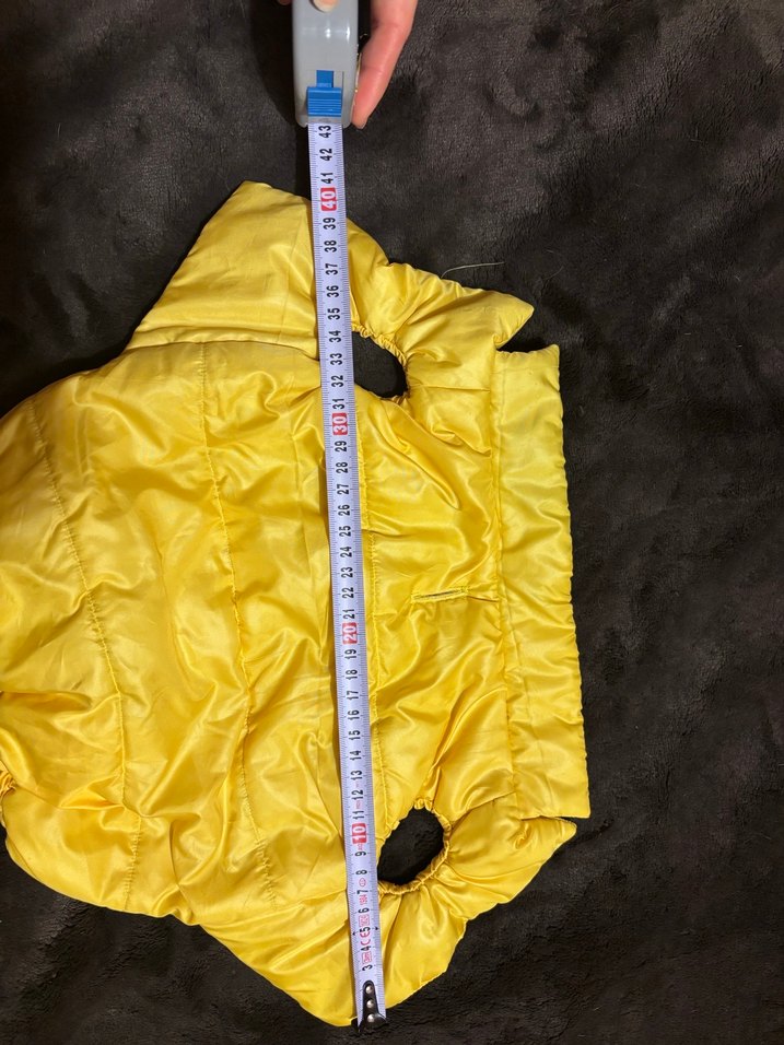 Sarı Parlak Sokak Stili Köpek Montu - Görsel 5