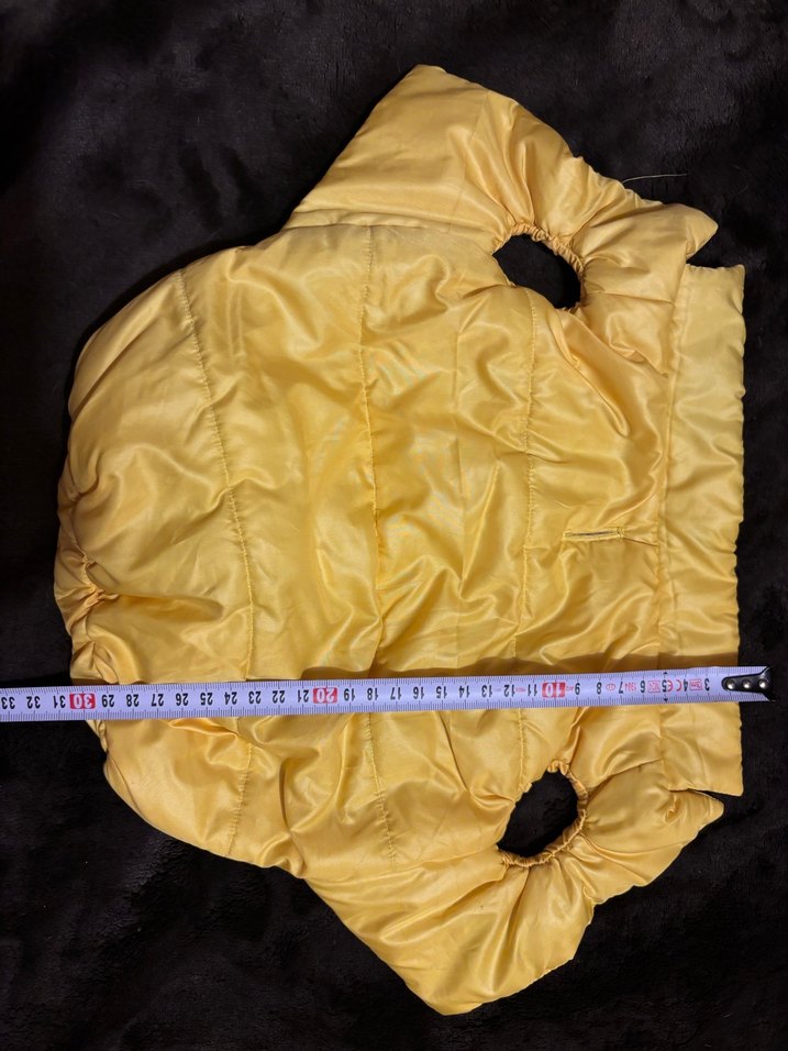 Sarı Parlak Sokak Stili Köpek Montu - Görsel 4