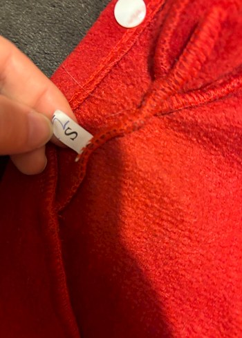 Düğmeli Kırmızı Kapüşonlu Köpek Kıyafeti - Görsel 6