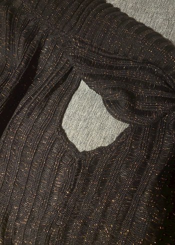 Kadın Kahverengi Örgü Kolsuz Midi Hırka - Görsel 5