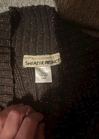 Kadın Kahverengi Örgü Kolsuz Midi Hırka - Görsel 2