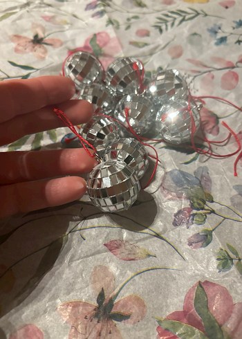 Renkli Mini Disko Topu Ağaç Süsleri - Görsel 4