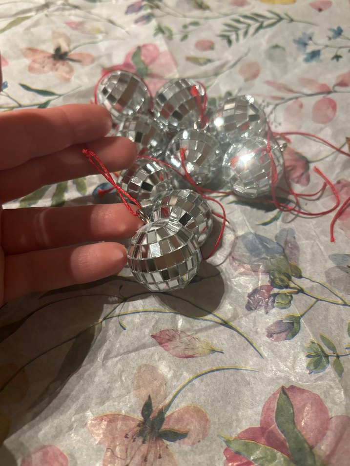 Renkli Mini Disko Topu Ağaç Süsleri - Görsel 4