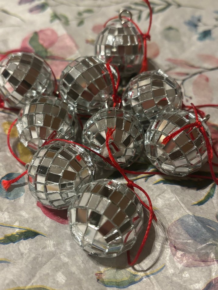 Renkli Mini Disko Topu Ağaç Süsleri - Görsel 2