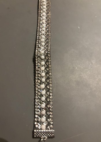 Zincir Detaylı Parlak Taşlı Köpek Tasma - Görsel 3