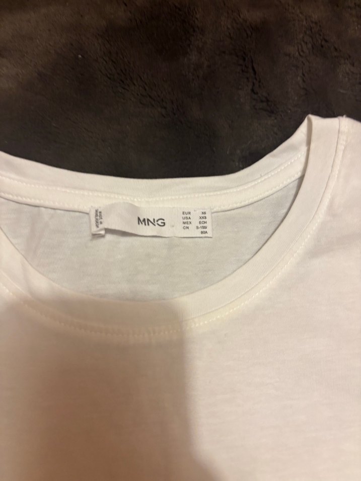 Mango Beyaz Baskılı Kadın Tişört - Görsel 2