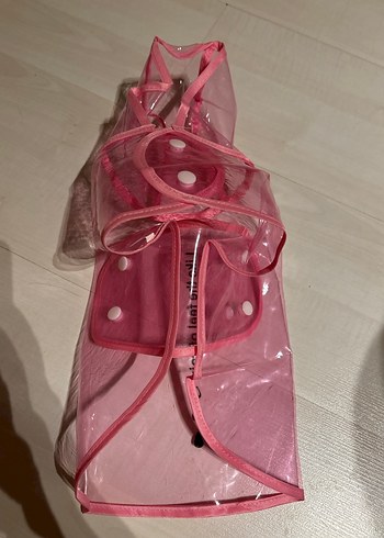 Pembe Desenli Köpek Yağmurluk - Görsel 7