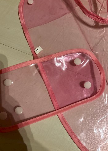 Pembe Desenli Köpek Yağmurluk - Görsel 3