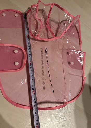Pembe Desenli Köpek Yağmurluk - Görsel 5
