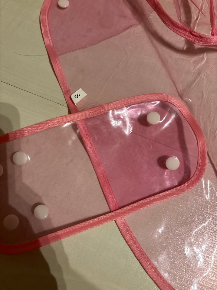 Pembe Desenli Köpek Yağmurluk - Görsel 3