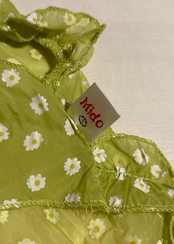 Çiçekli Fırfırlı Yeşil Köpek Kıyafeti - Görsel 3