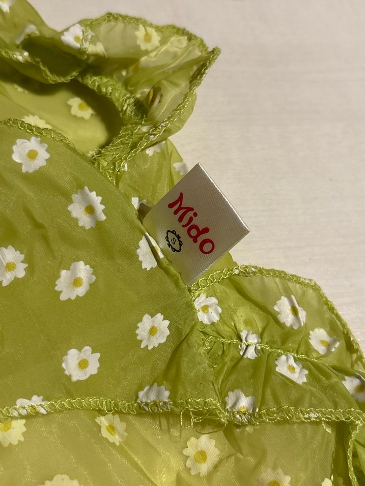 Çiçekli Fırfırlı Yeşil Köpek Kıyafeti - Görsel 3