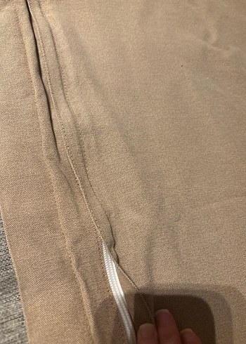 Bej Renk Düz Yastık Kılıfı - Görsel 3