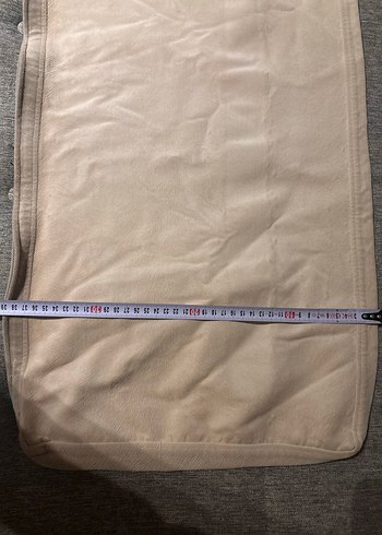 Bej Yumuşak Düz Yastık Kılıfı - Görsel 4