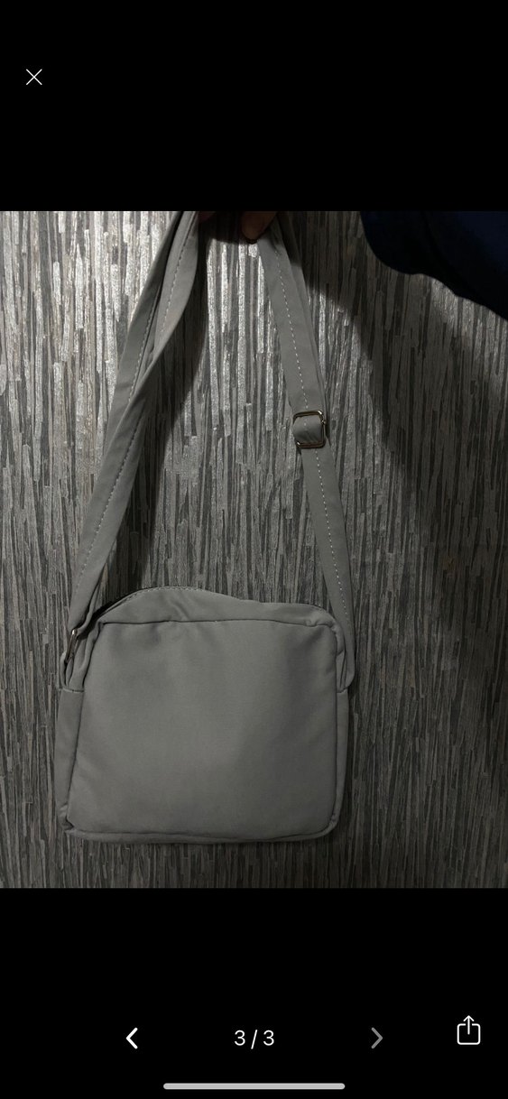 Gri Kadın Çapraz Çanta - Görsel 3