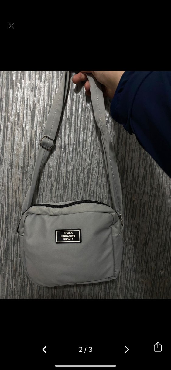 Gri Kadın Çapraz Çanta - Görsel 2