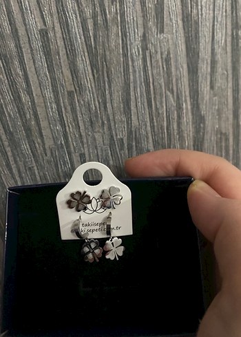 Bohem Mini Boncuklu Siyah Gri Küpe Seti - Görsel 3