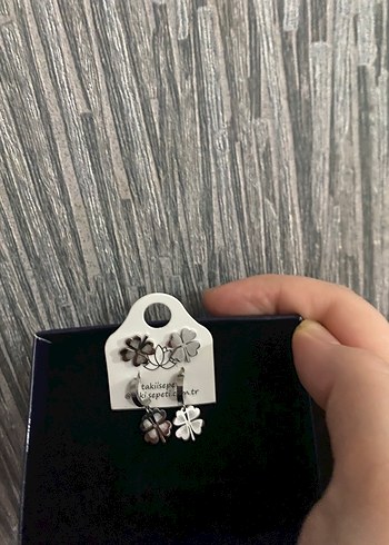 Bohem Mini Boncuklu Siyah Gri Küpe Seti - Görsel 4