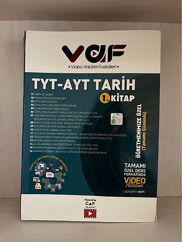 Cap yayinlari 16 tane Video Anlatim Fasikulu