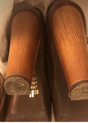 Kadın Kahverengi Deri Platform Topuklu Bot - Görsel 6