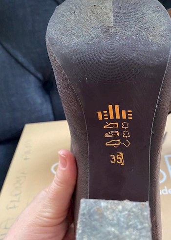 Kadın Kahverengi Deri Platform Topuklu Bot - Görsel 4