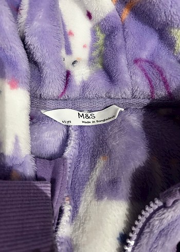 Marks & Spencer Kız Çocuk Mor Unicorn Desenli Fermuarlı Tulum - Görsel 4