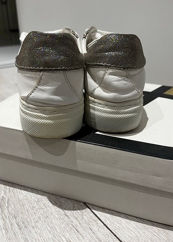 Beyaz Platform Tabanlı Kadın Sneaker - Görsel 6