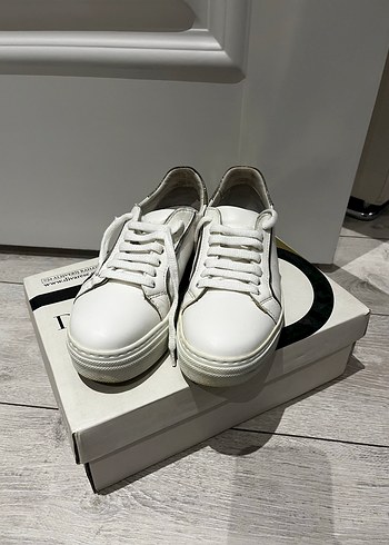 Beyaz Platform Tabanlı Kadın Sneaker - Görsel 2
