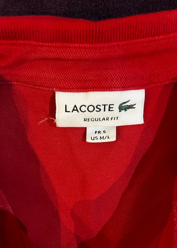 Erkek Kırmızı Lacoste Polo Tişört - Görsel 4