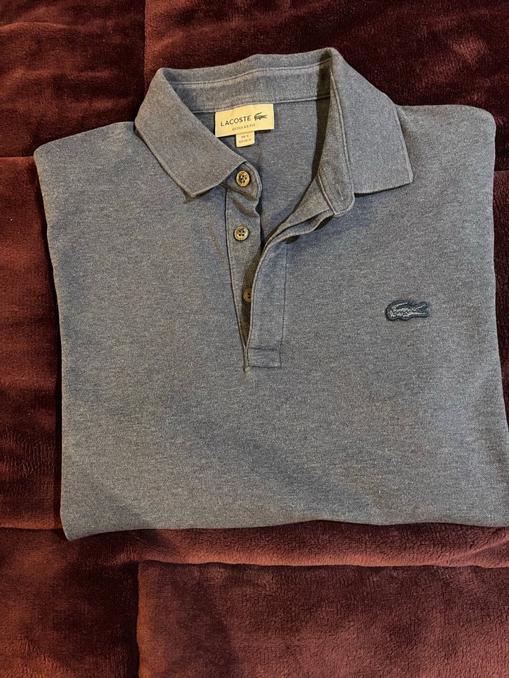 Lacoste Mavi Erkek Polo Tişört - Görsel 3