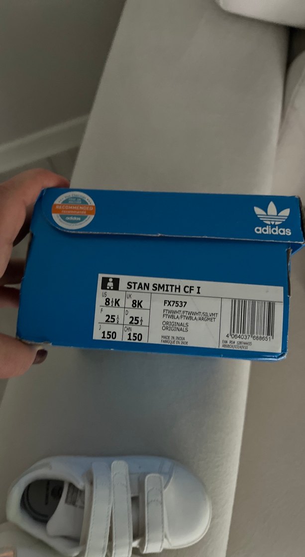 Adidas Kız Çocuk Beyaz Cırt Cırtlı Spor Ayakkabı - Görsel 5