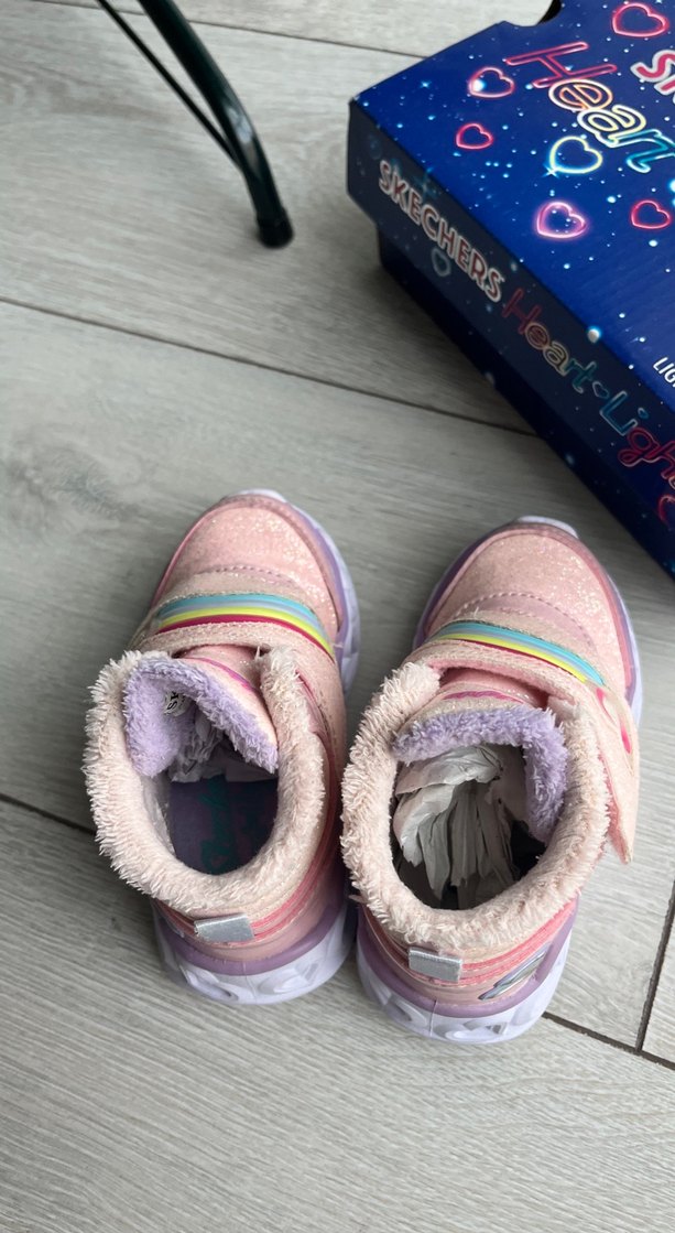 Skechers Kız Çocuk Pembe Cırt Cırtlı bot - Görsel 3