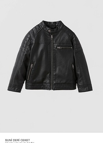ZARA Erkek Çocuk Deri Ceket