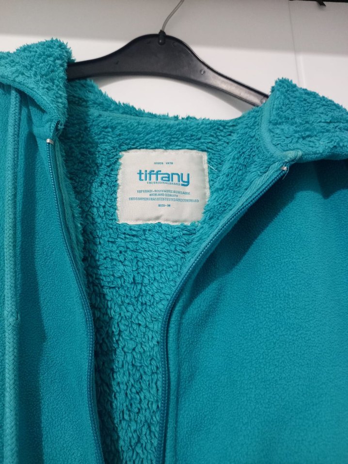 Mavi Fermuarlı Kadın Sweatshirt - Görsel 2