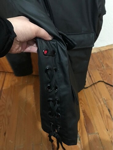 xs Beden Mavi oversize yağmurluk