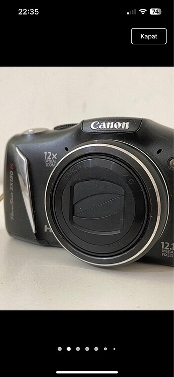 Canon sx130 yarı profesyonel fotoğraf makinesi