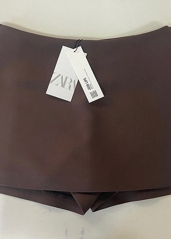 xs Beden kahverengi Renk Zara Şort Etek