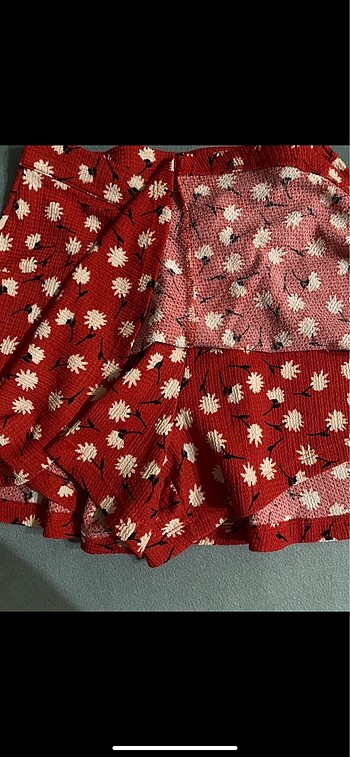 Zara çiçekli şort etek