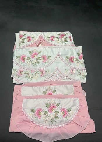 Pembe Nakışlı yatak örtüsü - Görsel 2