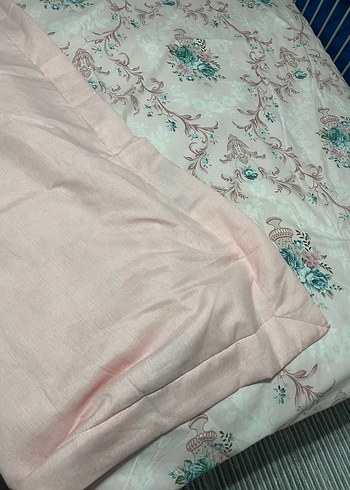 Pembe Pastel Desenli Yatak Örtüsü - Görsel 3