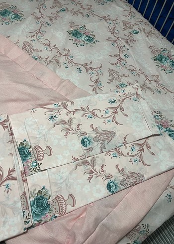 Pembe Pastel Desenli Yatak Örtüsü - Görsel 4