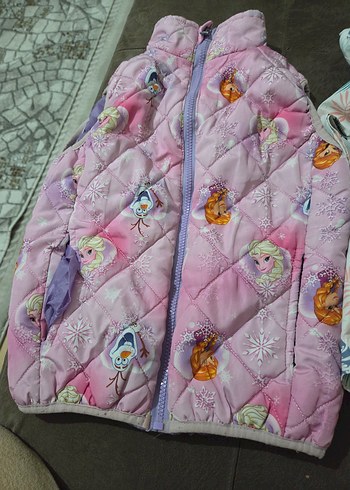 Kız Çocuk Baskılı Kapitone Yelekler - Görsel 2