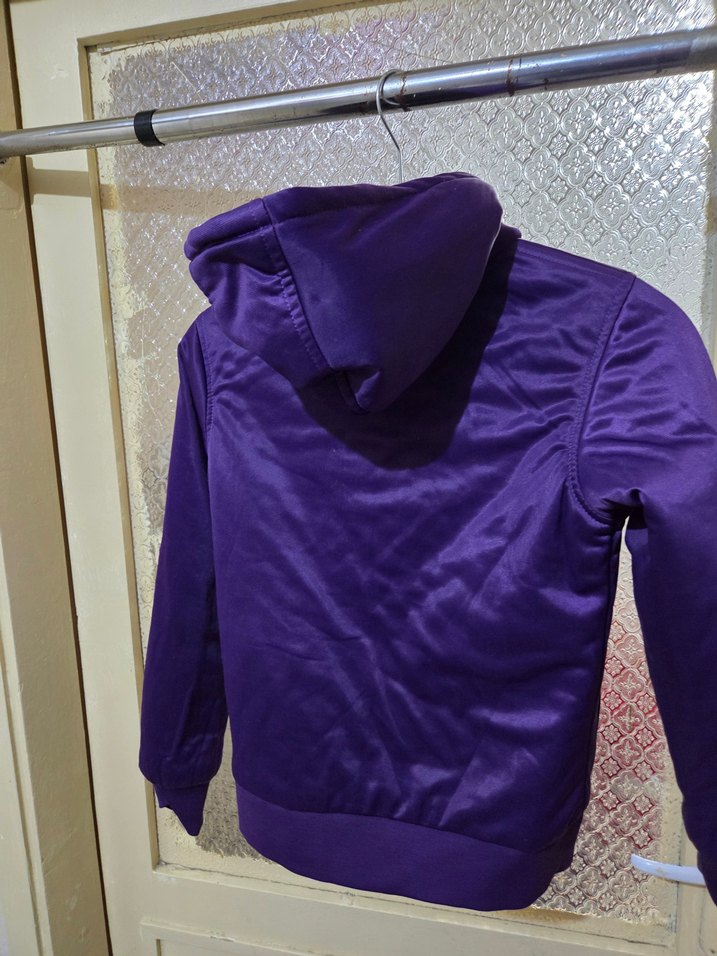 Mor Detaylı  erkek cocuk mont - Görsel 5