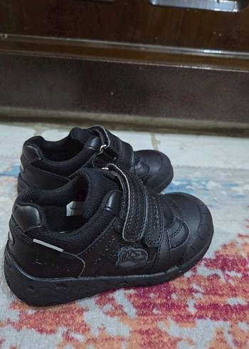 Erkek Çocuk Siyah Cırtlı Spor Ayakkabı - Görsel 4