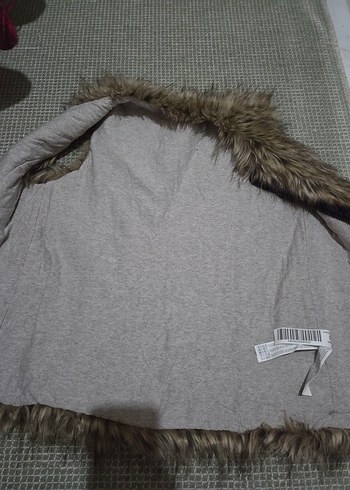 Kürk Detaylı Kahverengi Kadın Yelek - Görsel 8