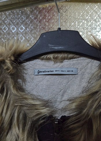 Kürk Detaylı Kahverengi Kadın Yelek - Görsel 3