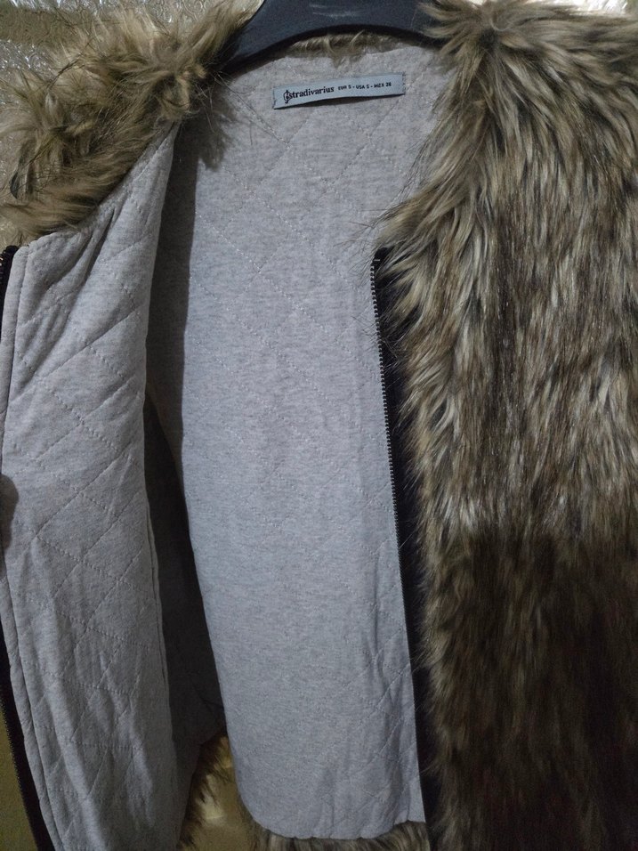 Kürk Detaylı Kahverengi Kadın Yelek - Görsel 4