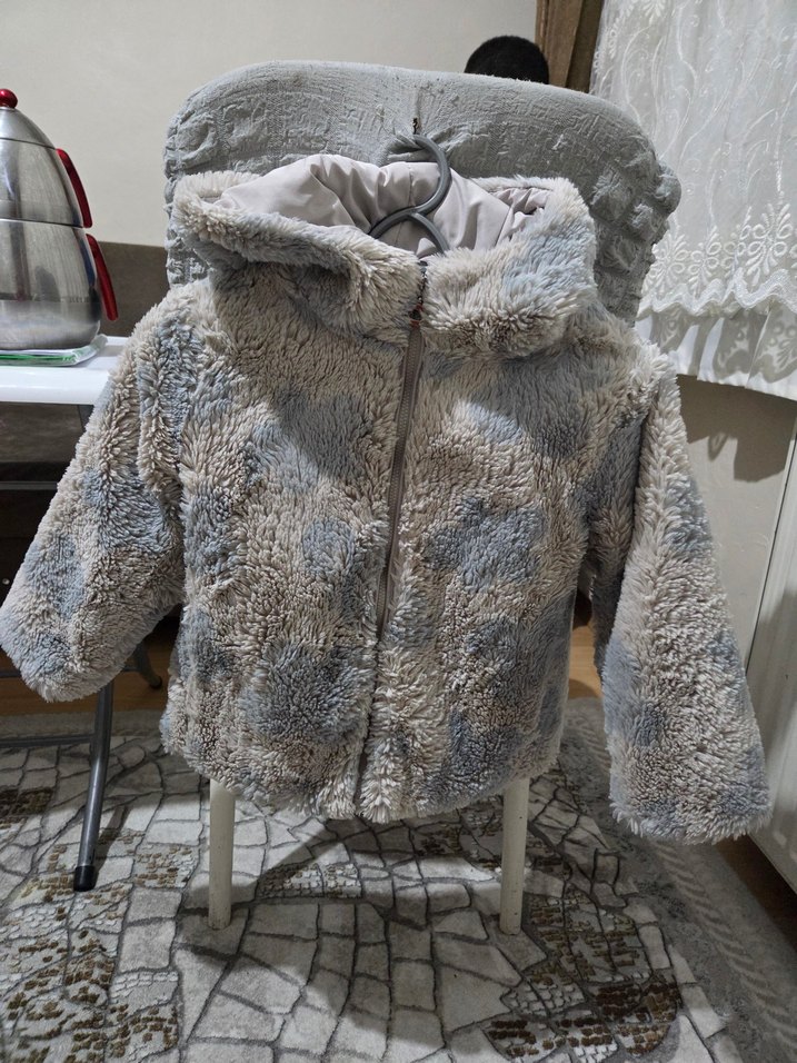 cocuk peluş ceket - Görsel 3