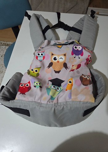 Gri Bebek Taşıyıcı Baykuş Desenli - Görsel 2