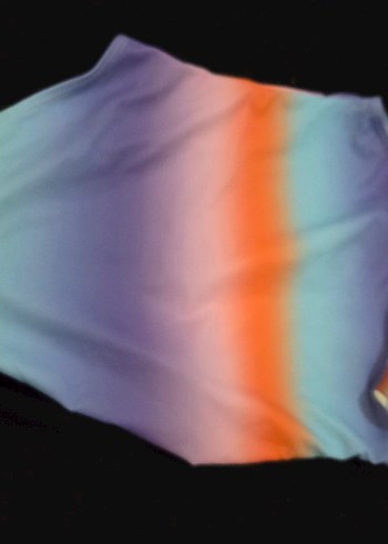 LC Waikiki Kız Çocuk Renkli Tie-Dye Desenli Fermuarlı Mayo